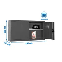 Metallschrank mit Regal und perforiertem gallery