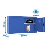 Metallschrank mit Regal und perforiertem gallery