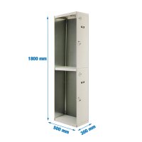 Metallumkleideraum  1800x300x500 mm, zus gallery
