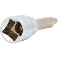 1/2" CHROMEplus Bit-Stecknuss Innensechskant, lang, 6mm