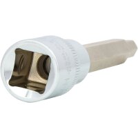 1/2" CHROMEplus Bit-Stecknuss Innensechskant, lang, 7mm