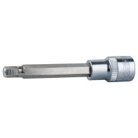 1/2" CHROMEplus Bit-Stecknuss Innensechskant, lang, 14mm