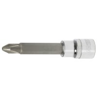 1/2" CHROMEplus Bit-Stecknuss, lang, PH4