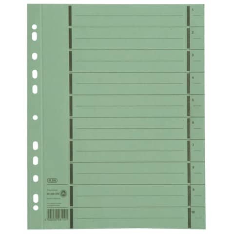 Trennblätter mit Perforation - A4 Überbreite, grün, 100 Stück