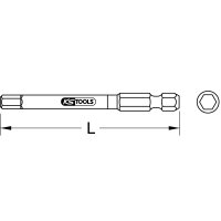 1/4" TORSIONpower Bit Innen6kant, 75mm, 3mm