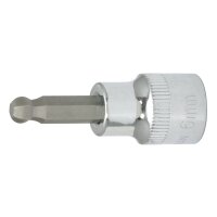 3/8" CHROMEplus Bit-Stecknuss Innensechskant,Kugelkopf,7mm