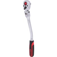 3/8" CHROMEplus Gelenk-Umschaltknarre, gebogen, 72 Zahn