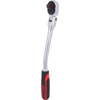 3/8" CHROMEplus Gelenk-Umschaltknarre, gebogen, 72 Zahn