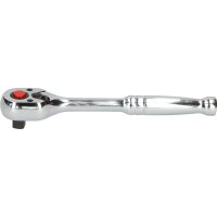 3/8" CHROMEplus Umschaltknarre, 72 Zahn, Metallgriff