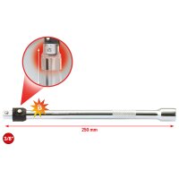 3/8" CHROMEplus Verlängerung mit Verriegelung, 250mm