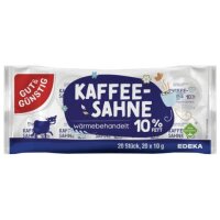 Kaffeesahne 10% - 20 Portionen à 10 g
