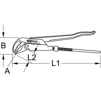 BERYLLIUMplus Eckrohrzange 1"