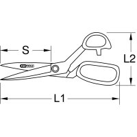 BERYLLIUMplus Arbeitsschere 220 mm