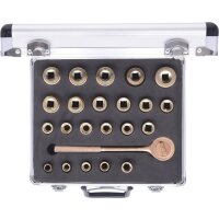 BRONZEplus Steckschlüssel-Satz 1/2" 23-tlg