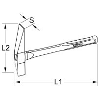 BRONZEplus Kesselstein-/Entrostungshammer, 900g