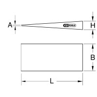 BRONZEplus Space-Eisen 250x50x5x1.5 mm