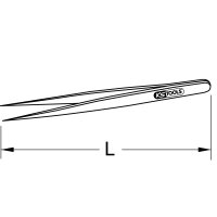 BRONZEplus Pinzette spitz 150 mm