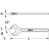 BRONZEplus Einmaulschlüssel 2.3/4"
