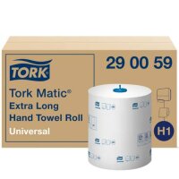 6 TORK Handtuchrollen Matic® H1 Universal Extra lang 1-lagig weiß