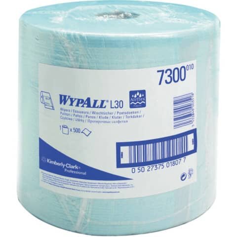 WYPALL Putztuchrolle L20 EXTRA+ 2-lagig blau, 500 Blätter