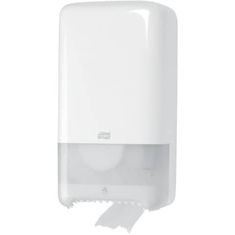 Toilettenpapier-Doppelrollenspender Midi T6 System - weiß