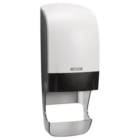 KATRIN Toilettenpapierspender 77465 weiß, schwarz Kunststoff