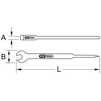 BRONZEplus Montagemaulschlüssel mit Dorn 21 mm
