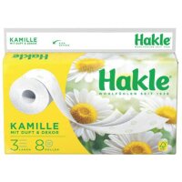 Hakle Toilettenpapier Kamille 3-lagig, 8 Rollen