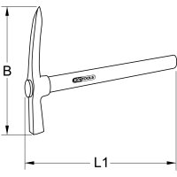 BRONZEplus Grubenpickel 400 mm
