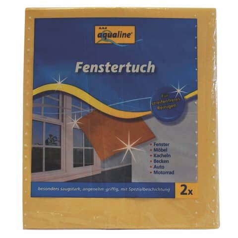 aqualine® Fenstertücher Polyester 60 °C waschbar, 2 St.