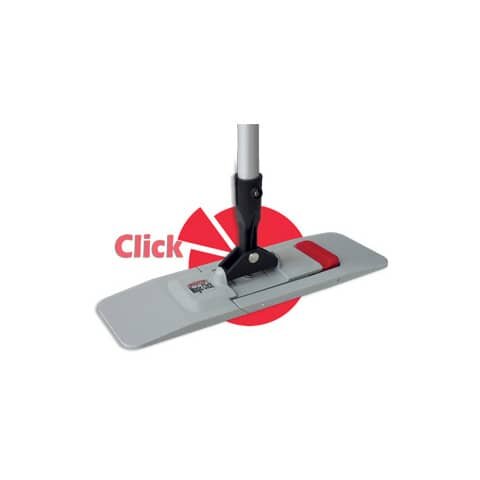 Magnetklapphalter Magic Click 40cm für Wischmob grau
