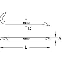 TITANplus Nageleisen, 457mm