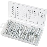 Sortiment Sicherungsbolzen, Ø 5-12mm, 21 Größen, 60-tlg