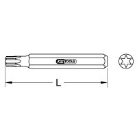 10mm Bit Torx, 75mm, T10