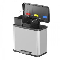 Öko trio Plus L Edelstahl Tret-Mülltrenner, 3x9 lt