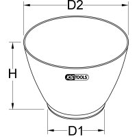 Gipsbecher, 0,65 Liter