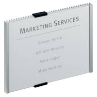 DURABLE T&uuml;rschild INFO SIGN Metall silber DIN A5...