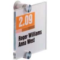 DURABLE T&uuml;rschild CRYSTAL SIGN Acryl transparent...