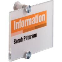 DURABLE T&uuml;rschild CRYSTAL SIGN Acryl transparent...