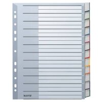 1274 Register - PP, blanko, A4 Überbreite, 12 Blatt, grau