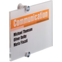 DURABLE T&uuml;rschild CRYSTAL SIGN Acryl transparent...