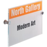 DURABLE T&uuml;rschild CRYSTAL SIGN Acryl transparent...