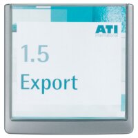 DURABLE T&uuml;rschild CLICK SIGN Kunststoff grau...