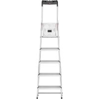 Hailo Stehleiter einseitig L60 StandardLine silber 5 Stufen,