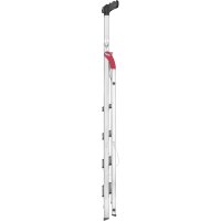 Hailo Stehleiter einseitig L60 StandardLine silber 5 Stufen,