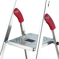 Hailo Stehleiter einseitig L60 StandardLine silber 5 Stufen,
