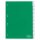 Register - Hartfolie, blanko, grün, A4, 10 Blatt