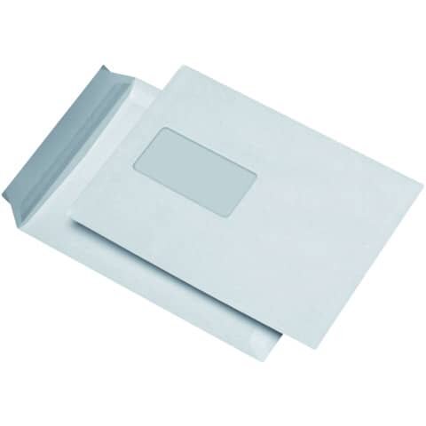 Versandtaschen C5, mit Fenster, haftklebend, 90 g/qm, weiß, 500 Stück