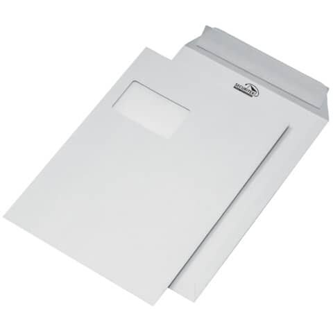 MAILmedia Versandtaschen Securitex DIN C4 mit Fenster weiß 100 St.