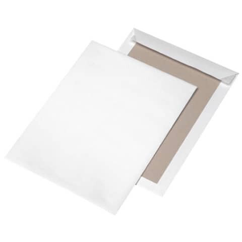 Papprückwandtaschen C4, ohne Fenster, 120 g/qm, weiß, 125 Stück